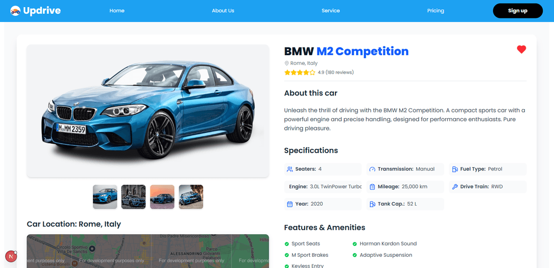 Updrive project screenshot 2