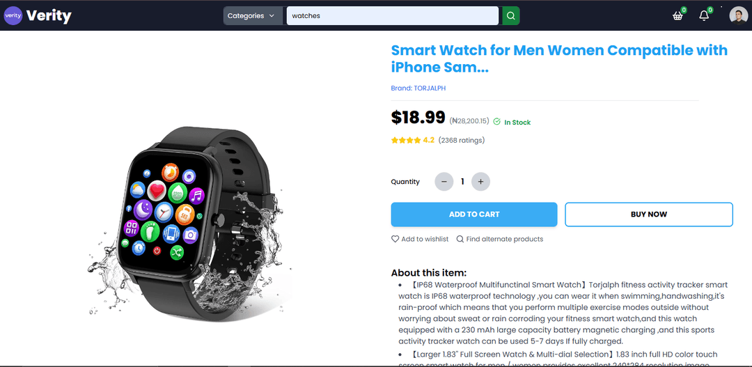 Verity project screenshot 4