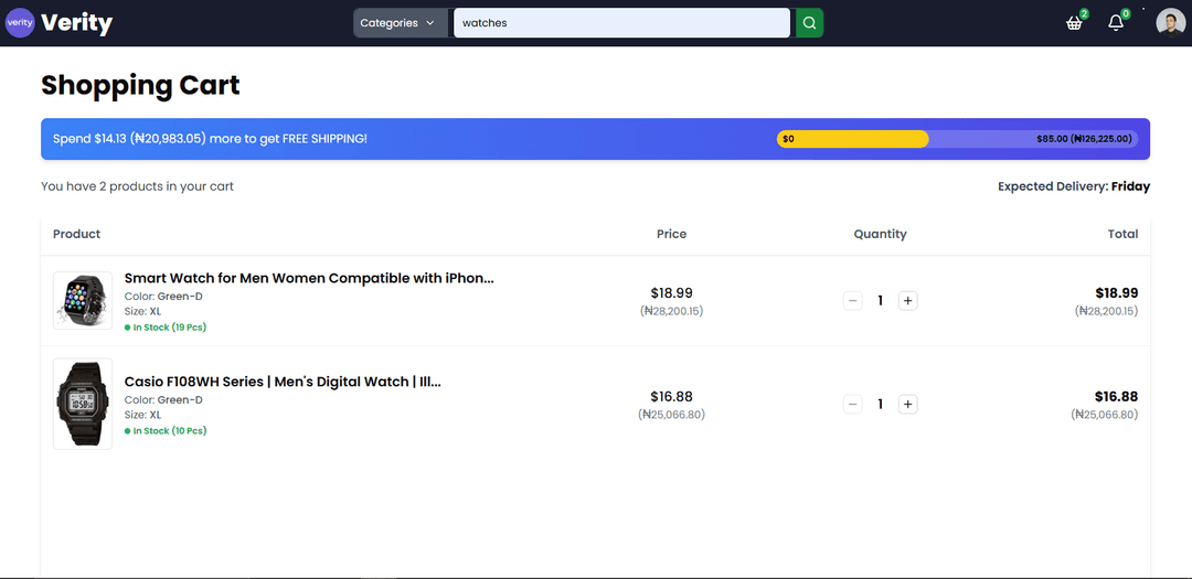 Verity project screenshot 5